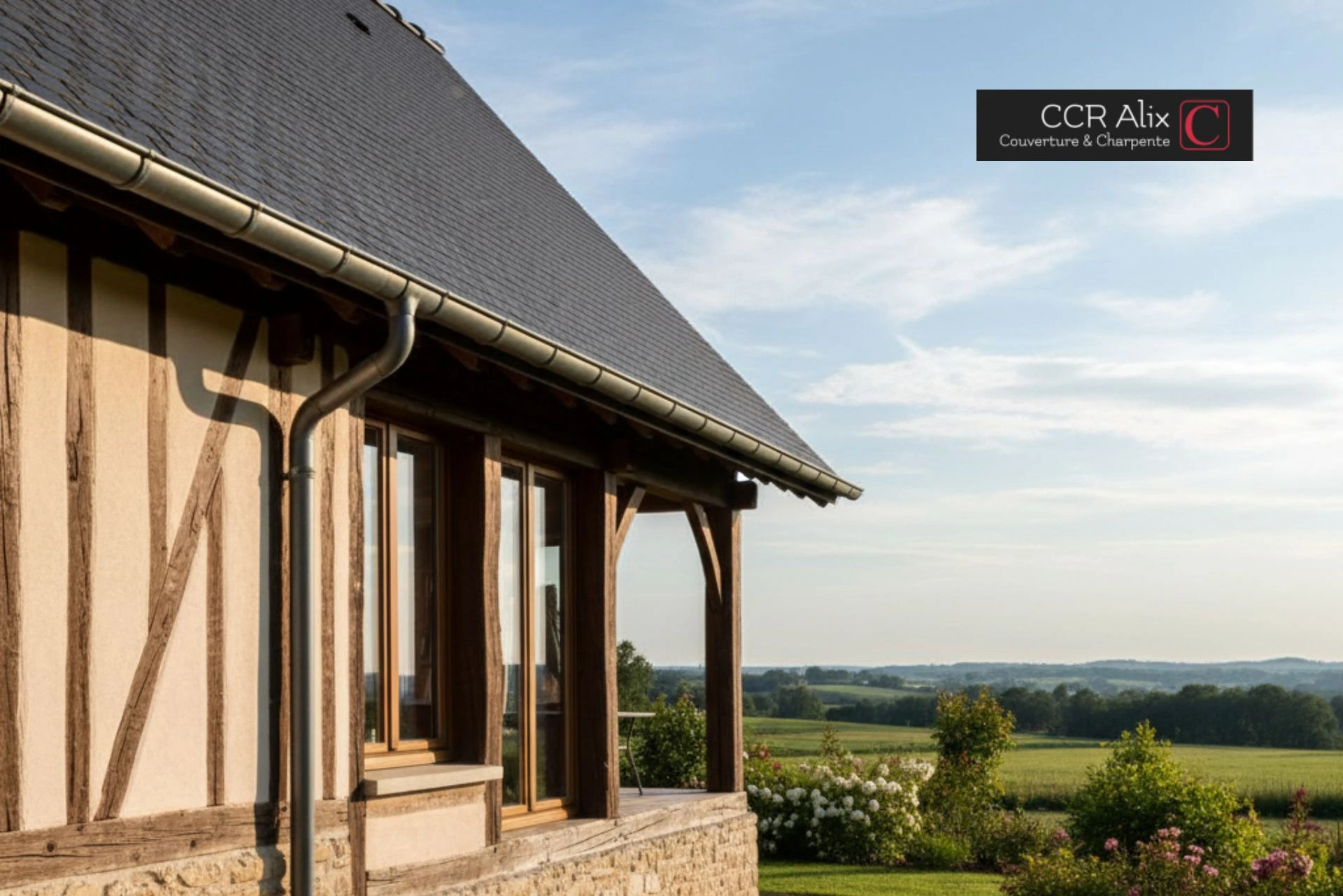 Pose gouttière zinguerie